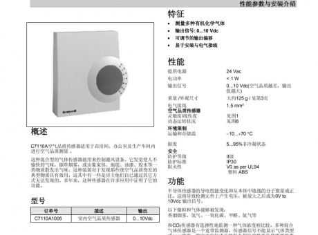 空气品质传感器 C7110